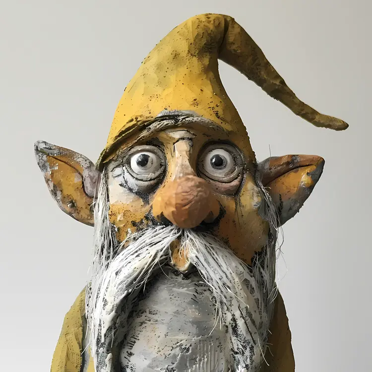 Gnome with Yellow Hat and Beard