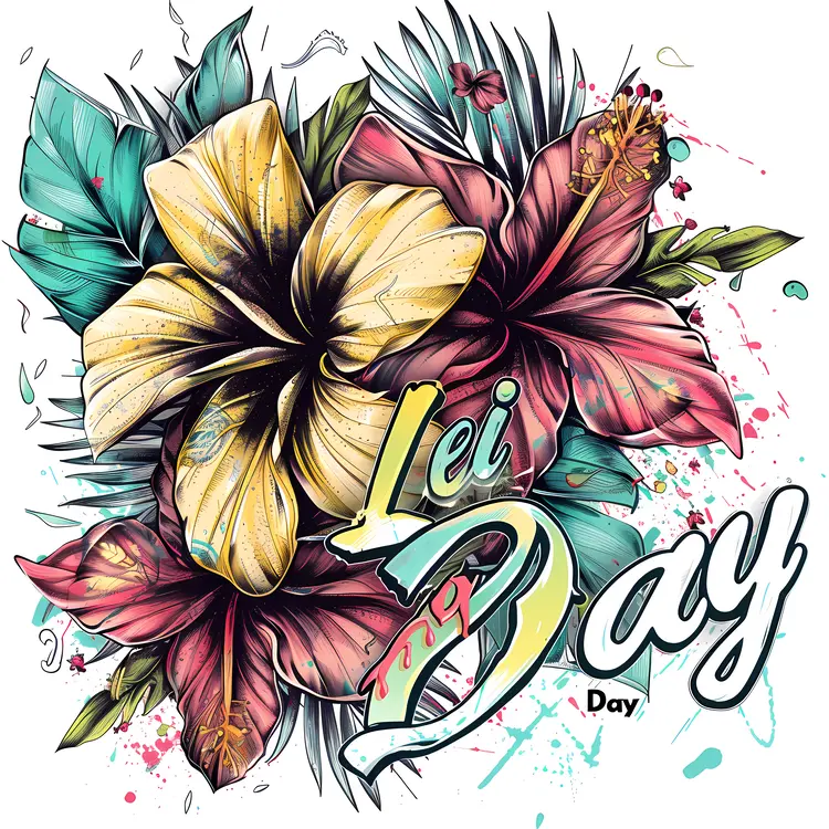 Colorful Lei Day Flowers