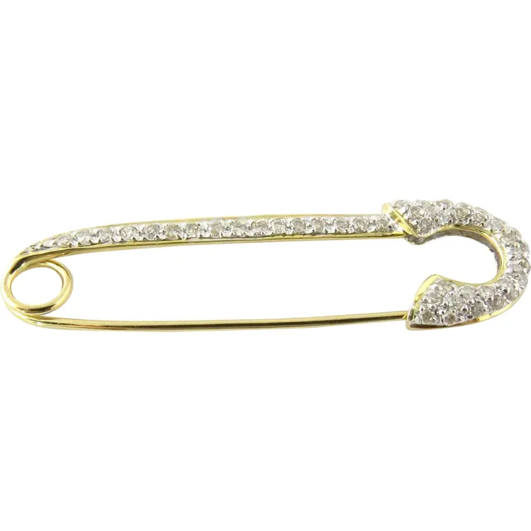 Diamond Safety Pin for Elegant Clothing