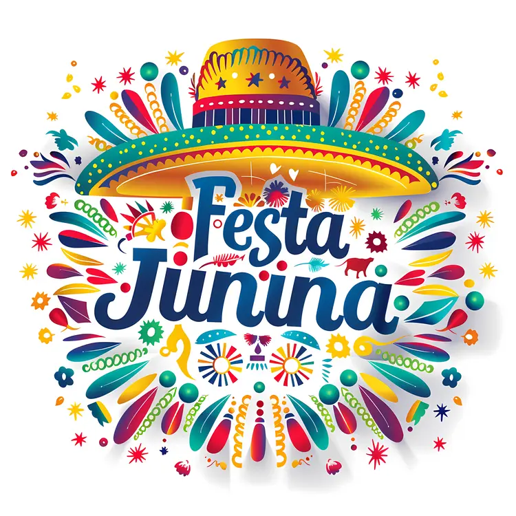 Festa Junina Hat Banner for Festive Celebrations