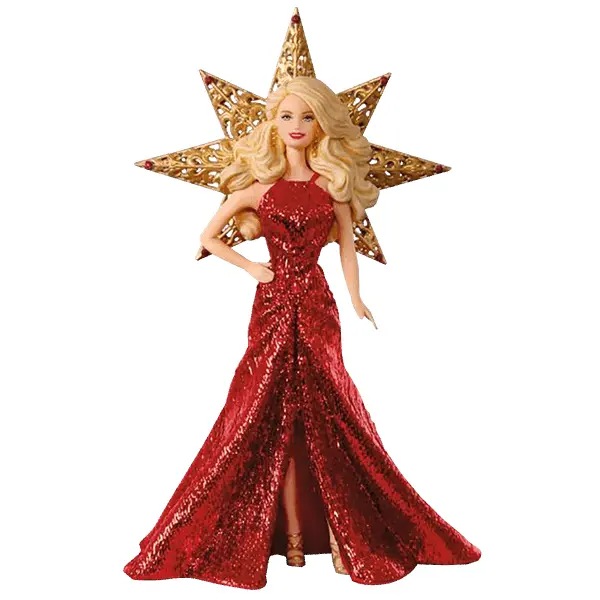 Blonde Doll in Red Dress with Star