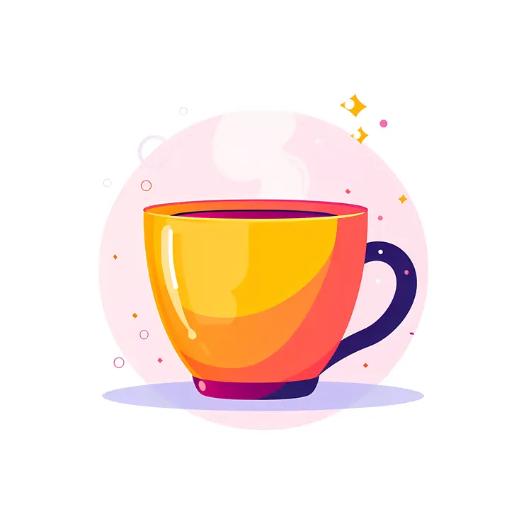 Yellow Cup with Hot Drink