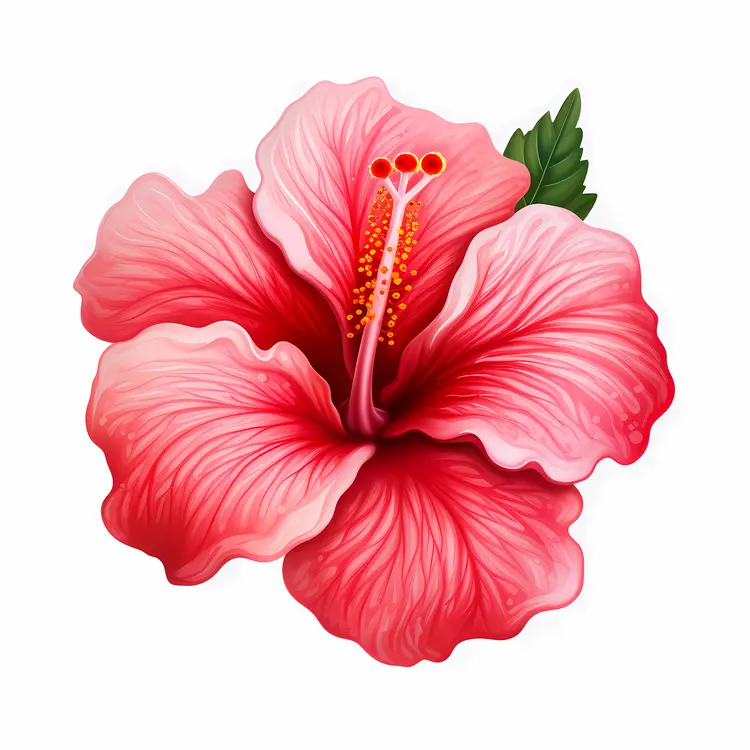 Beautiful Pink Hibiscus Flower