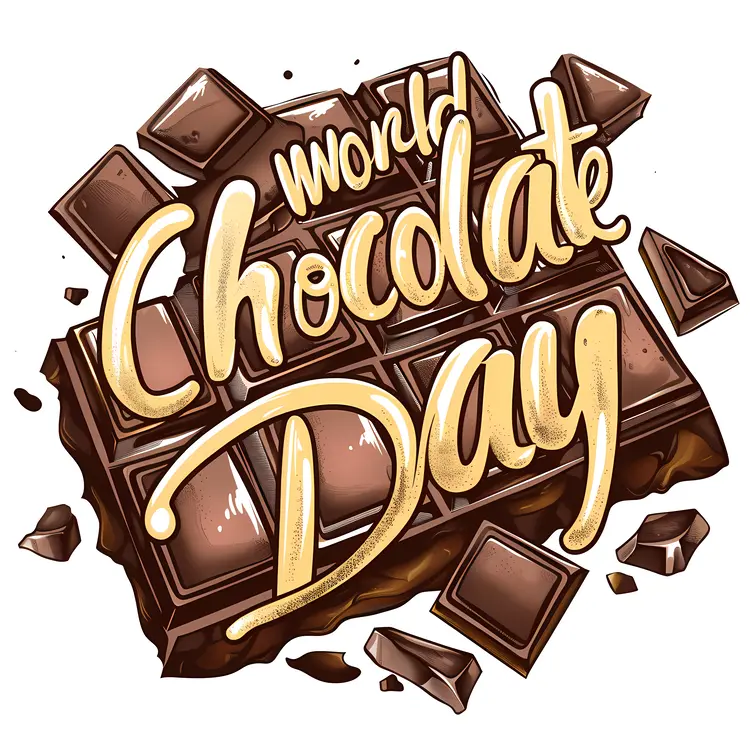 World Chocolate Day Celebration with Chocolate Bar