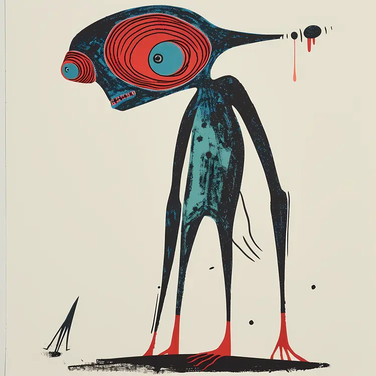 Abstract Alien Character