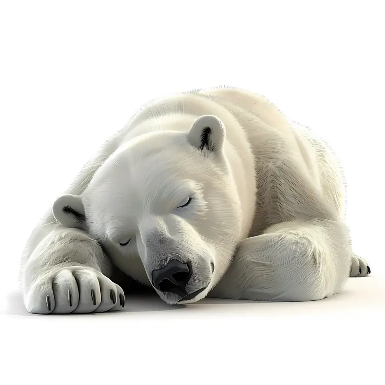 Sleeping Polar Bear