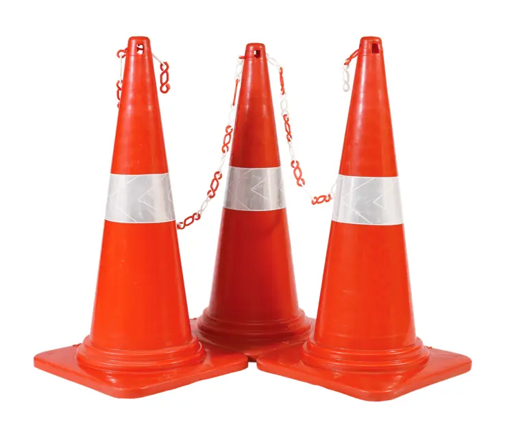 Orange Traffic Cones for Road Safety