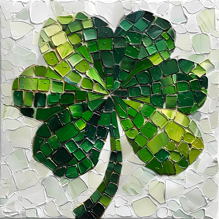 Mosaic Four-Leaf Clover