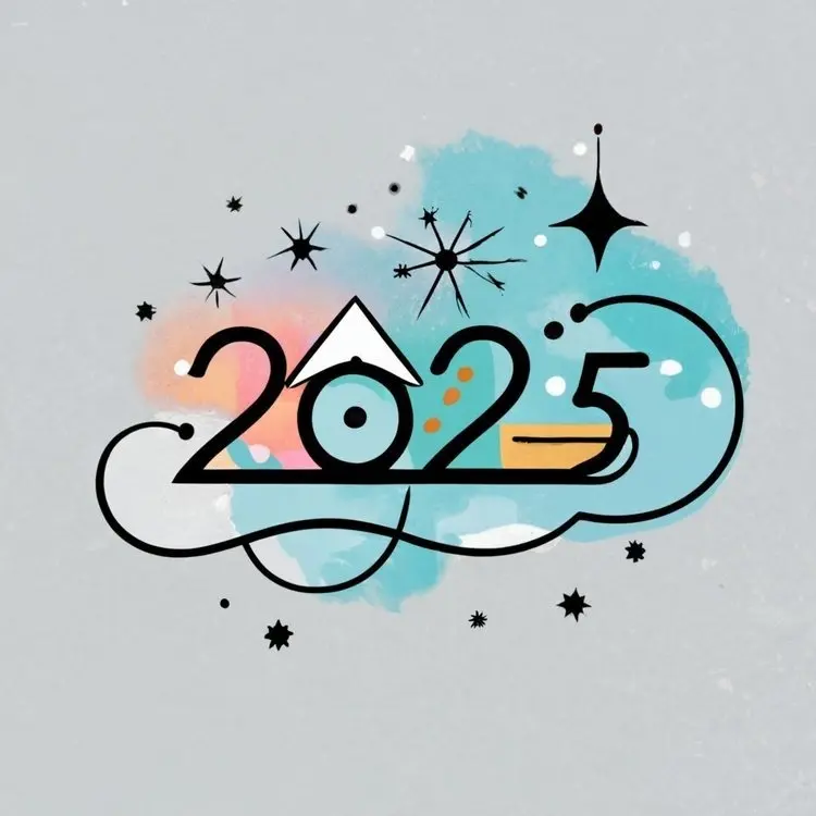 Artistic 2025 with Star Greeting