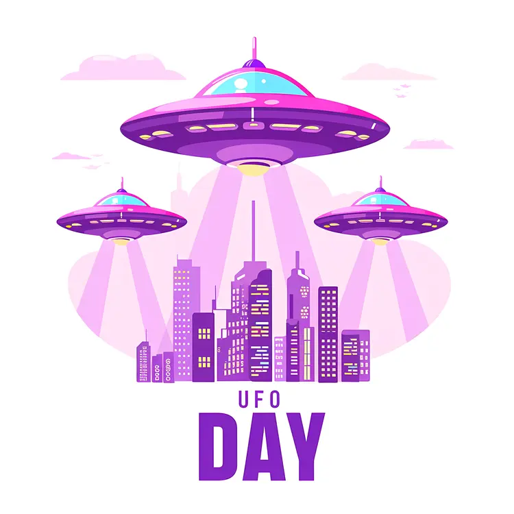 UFO Day Celebration Poster