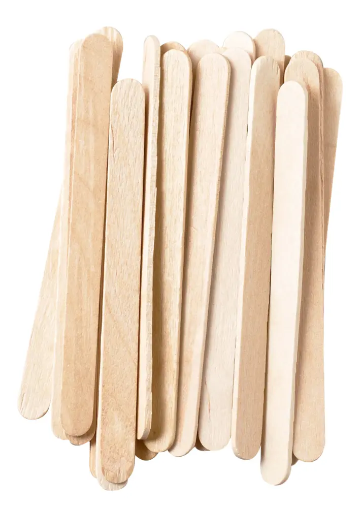 Pile of Wooden Craft Sticks