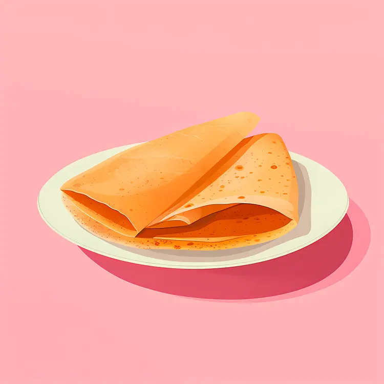 Crepe on Plate