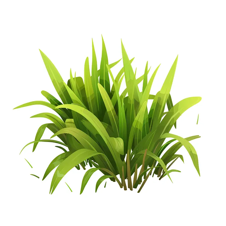Green Grass Plant Illustration