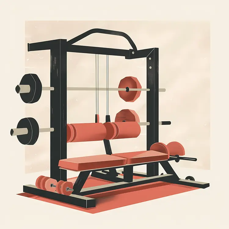 Weightlifting Equipment Illustration