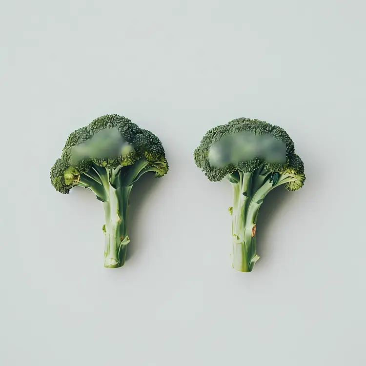 Two Fresh Broccoli