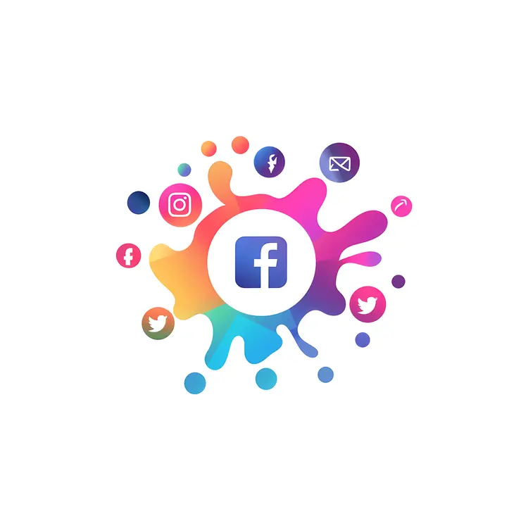 Colorful Social Media Icons
