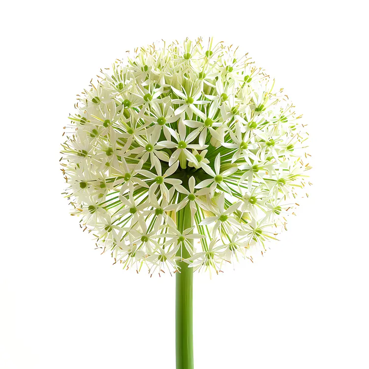 White Allium Flower