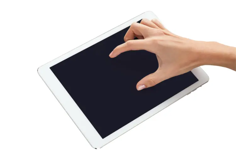Tablet with Pinch Gesture