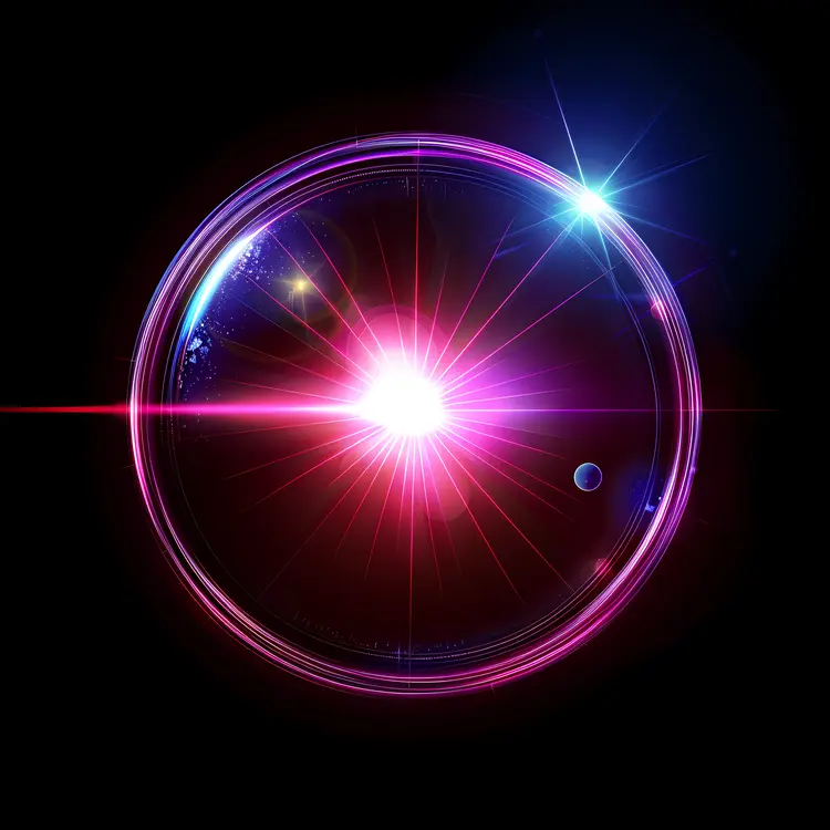 Bright Light Burst with Lens Flare