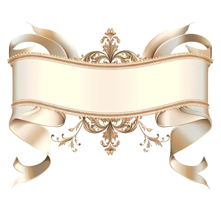 Gold Ornate Ribbon