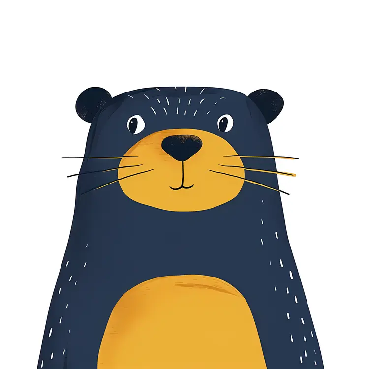 Cute Bear Cartoon Illustration