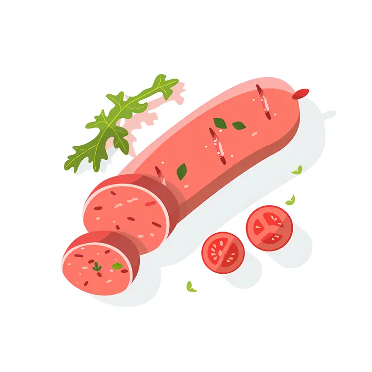Sliced Sausage with Tomatoes