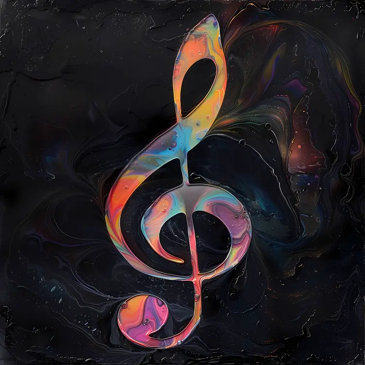 Colorful Treble Clef