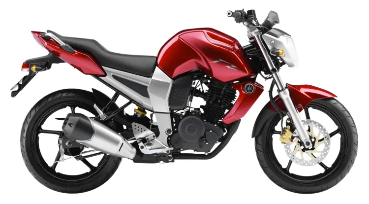 Red Motorcycle with Silver Accents