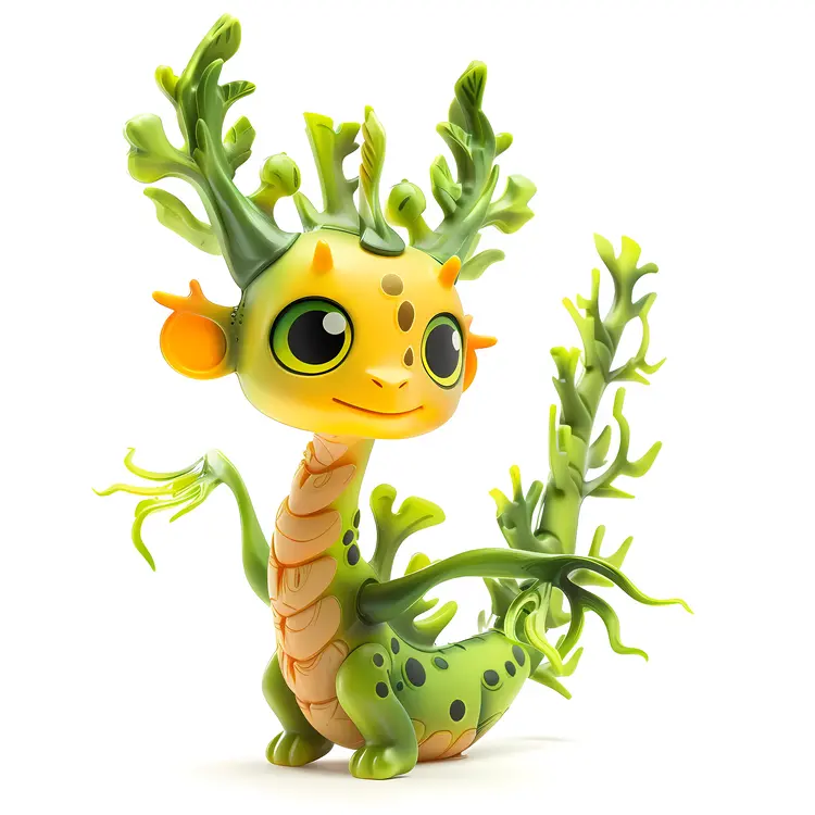 Charming Leafy Dragon Character