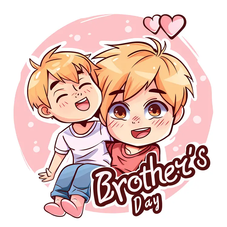 Happy Brothers Cartoon for Brother's Day