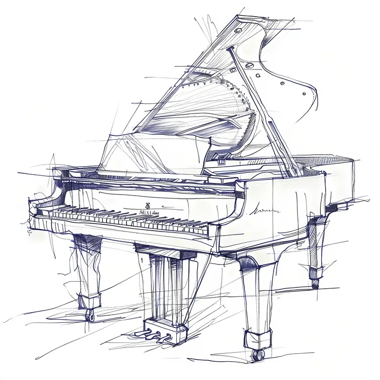 Sketch of a Grand Piano