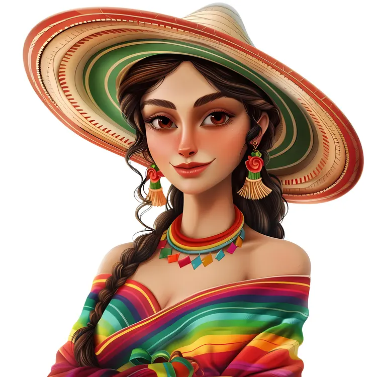 Woman in Traditional Attire