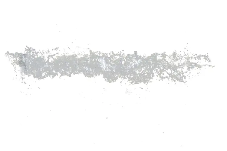 Gray Brush Stroke on Transparent Background