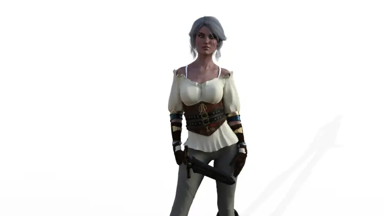 Strong Female Warrior with Sword