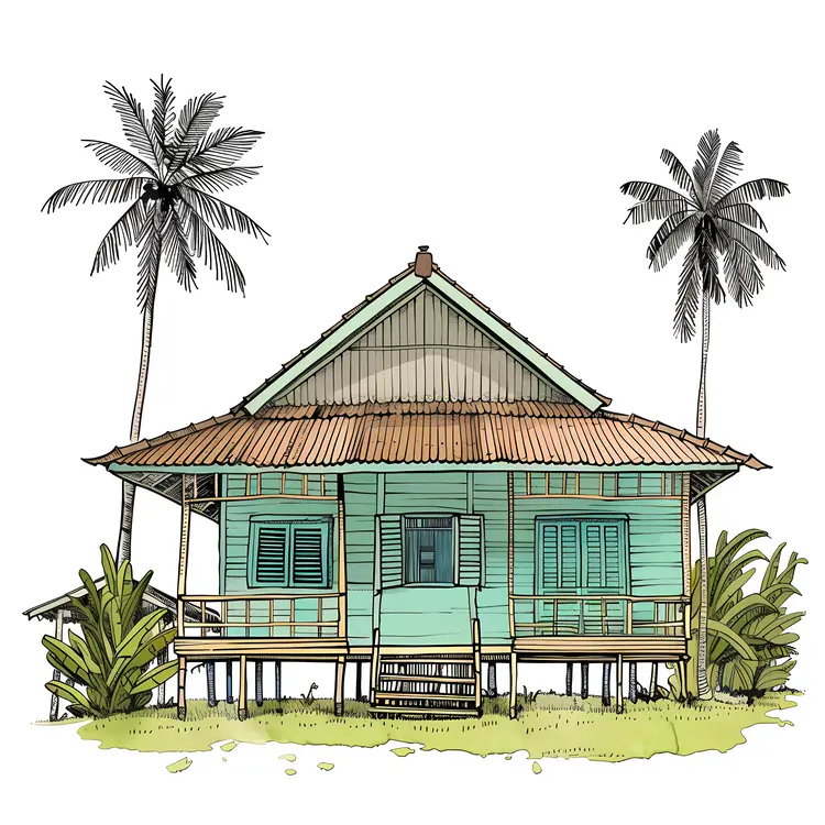 Green Tropical House