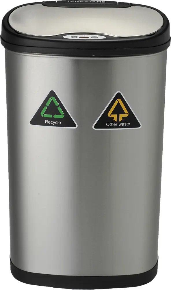 Dual Compartment Trash Bin for Recycling and Waste