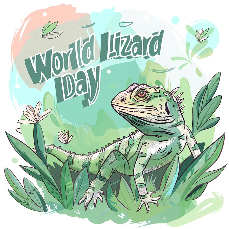 Lizard in Foliage for World Lizard Day