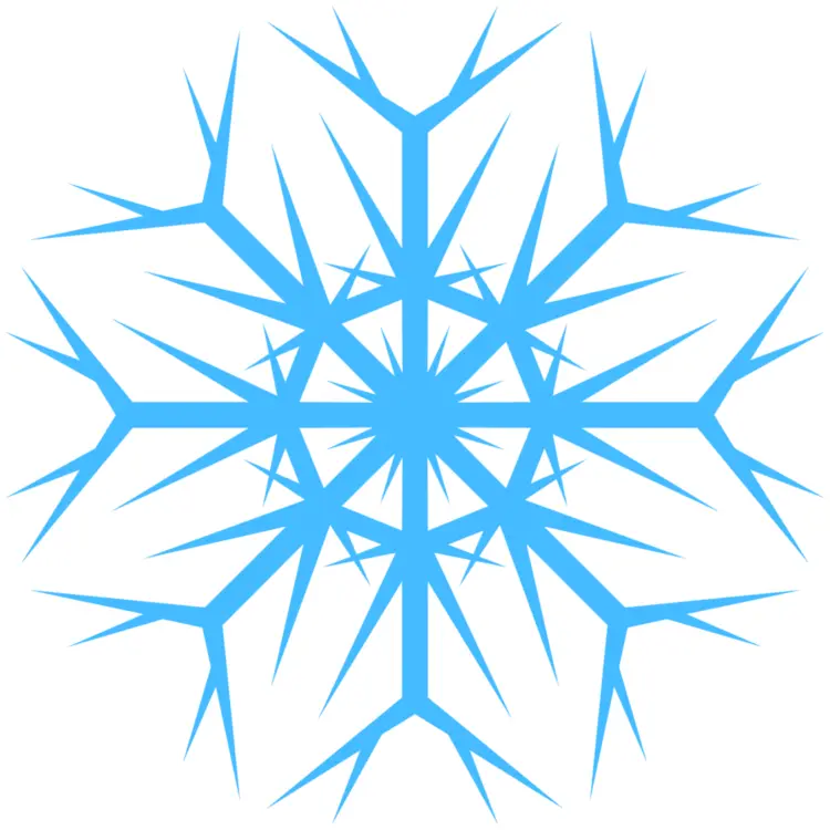 Blue Snowflake Illustration