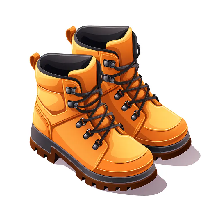 Bright Orange Hiking Boots for Outdoor Adventures