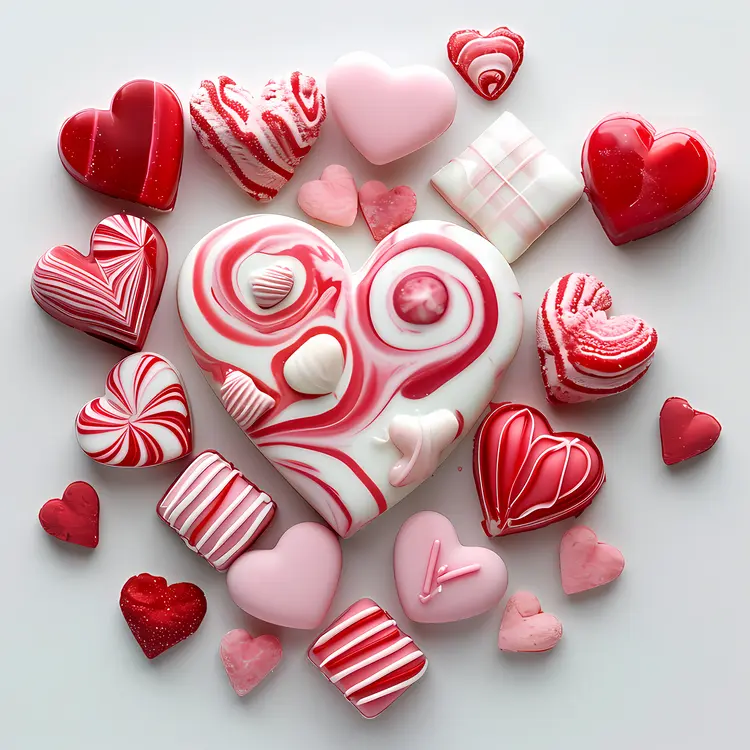 Assorted Heart-shaped Candies