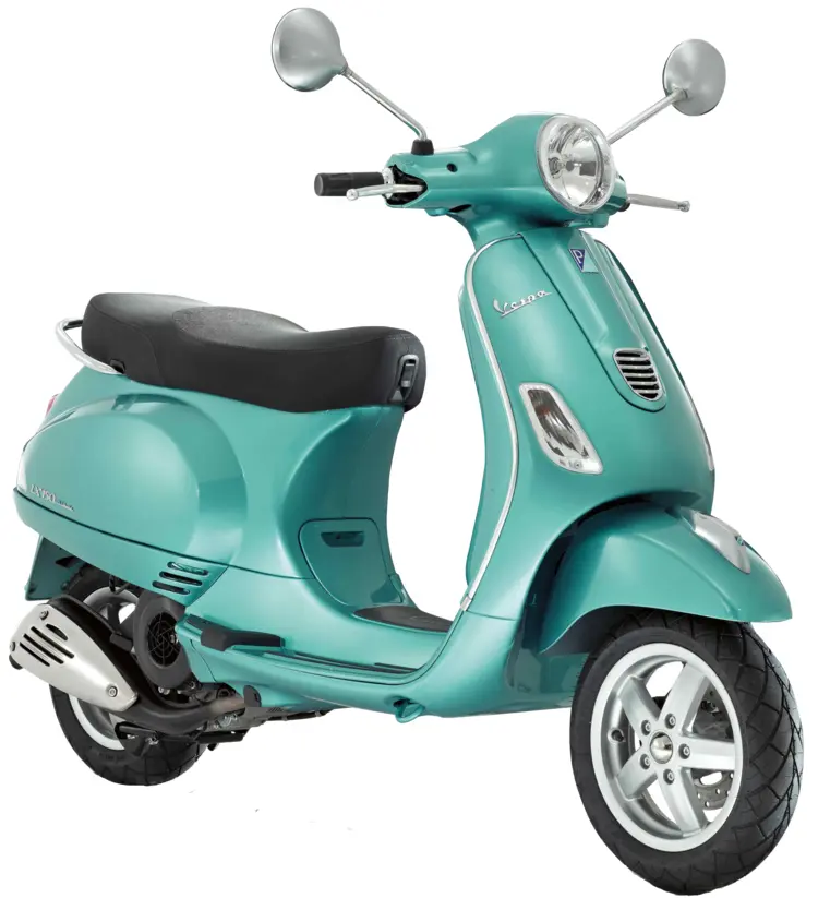 Modern Green Scooter