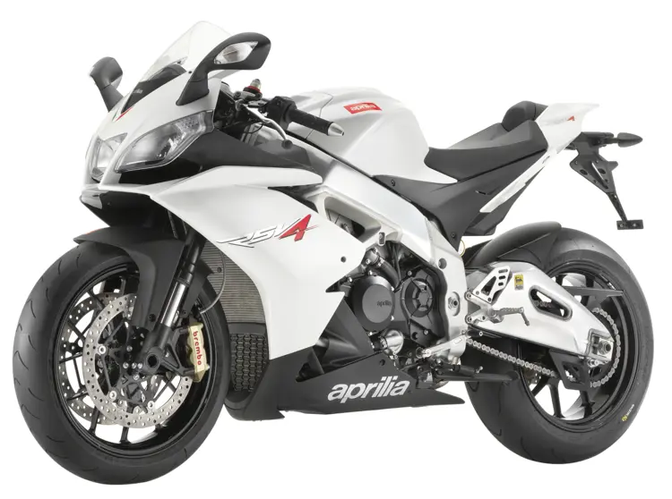 Sporty White Motorcycle
