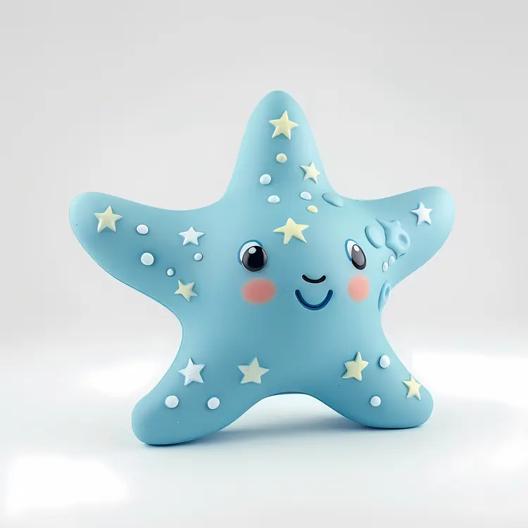 Cute Blue Starfish Toy