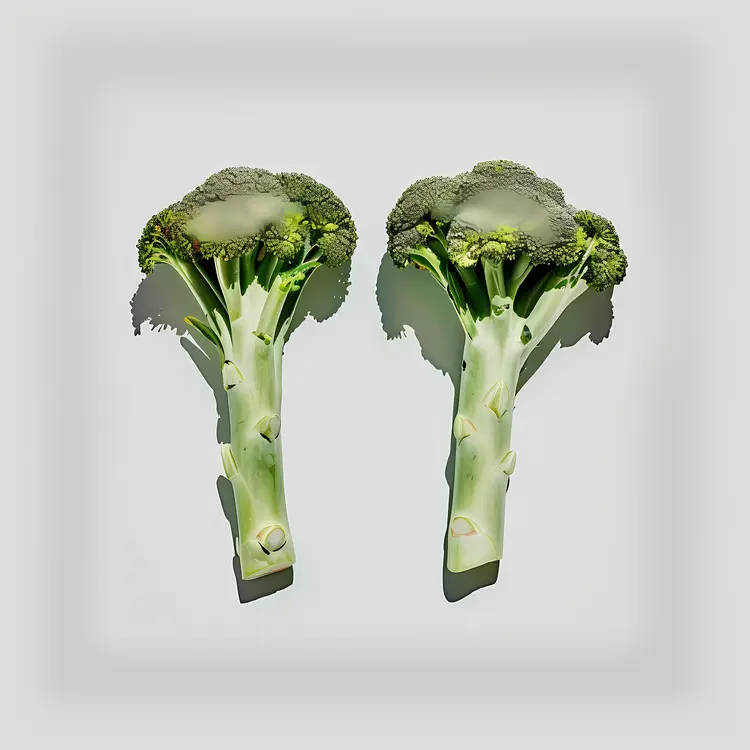 Green Broccoli with Shadow