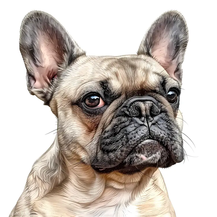 French Bulldog Illustration