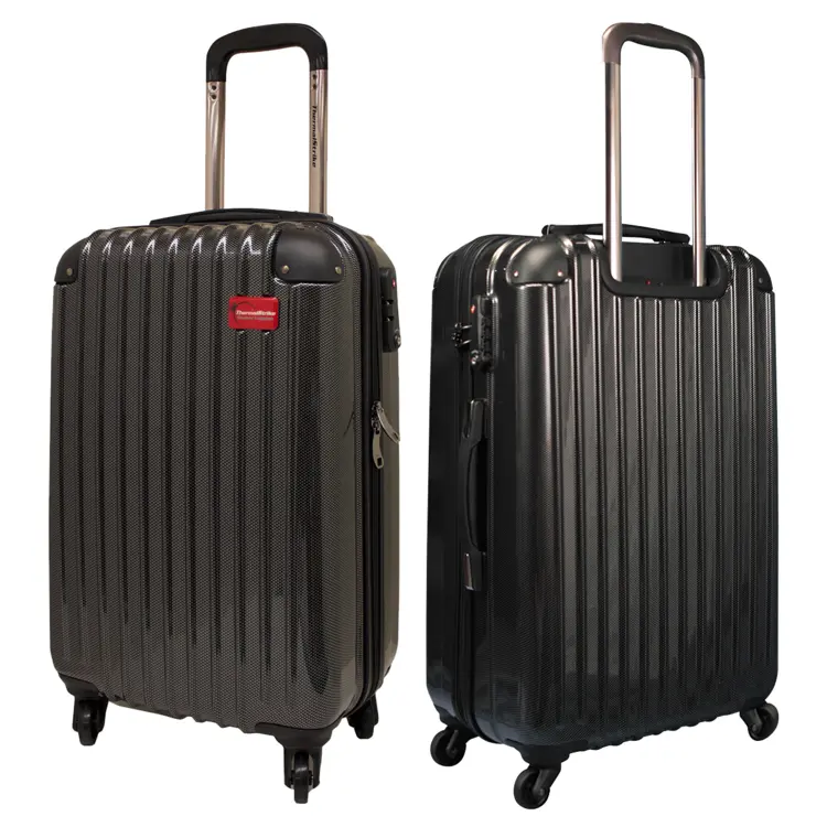 Two black suitcases for travel