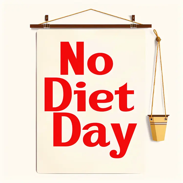 No Diet Day Sign
