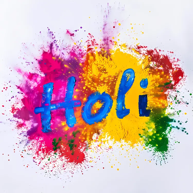 Colorful Holi Festival Celebration
