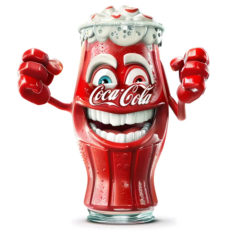 Animated Coca-Cola Glass with Fizz