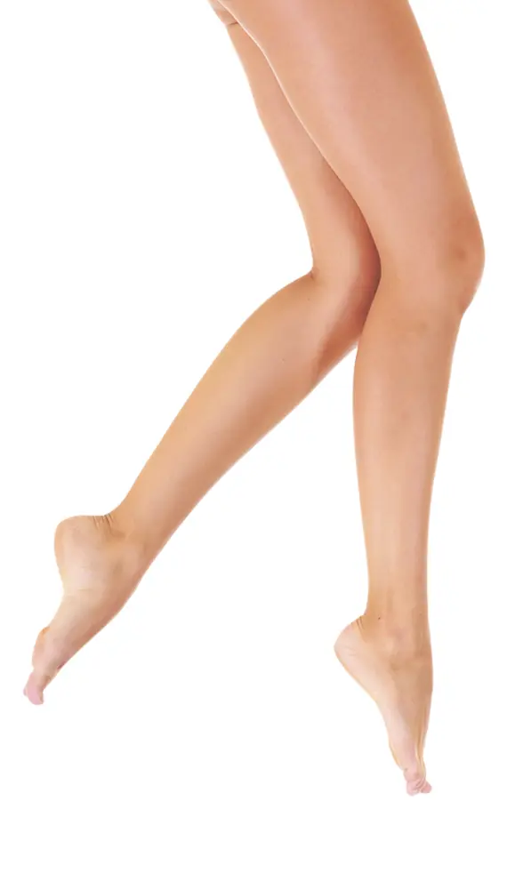 Legs in a Stretching Pose